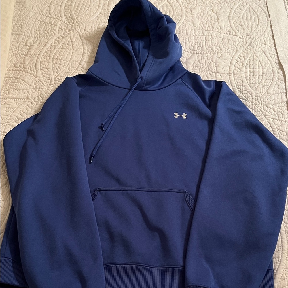 Under Armour Royal blue Hoodie with white Logo